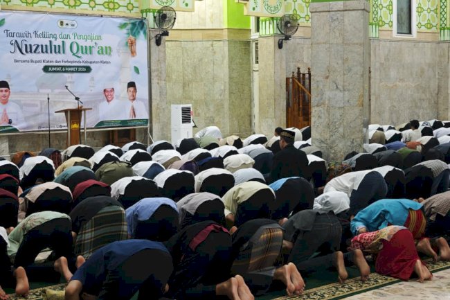 Tarawih Keliling Ke-5 dan Pengajian Nuzulul Quran Digelar di DAPIL I Masjid Raya Klaten, 6 Maret 2026
