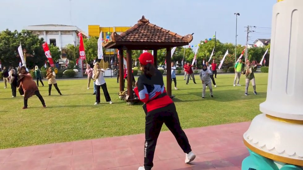 Senam Jumat Sehat di Pemkab Klaten