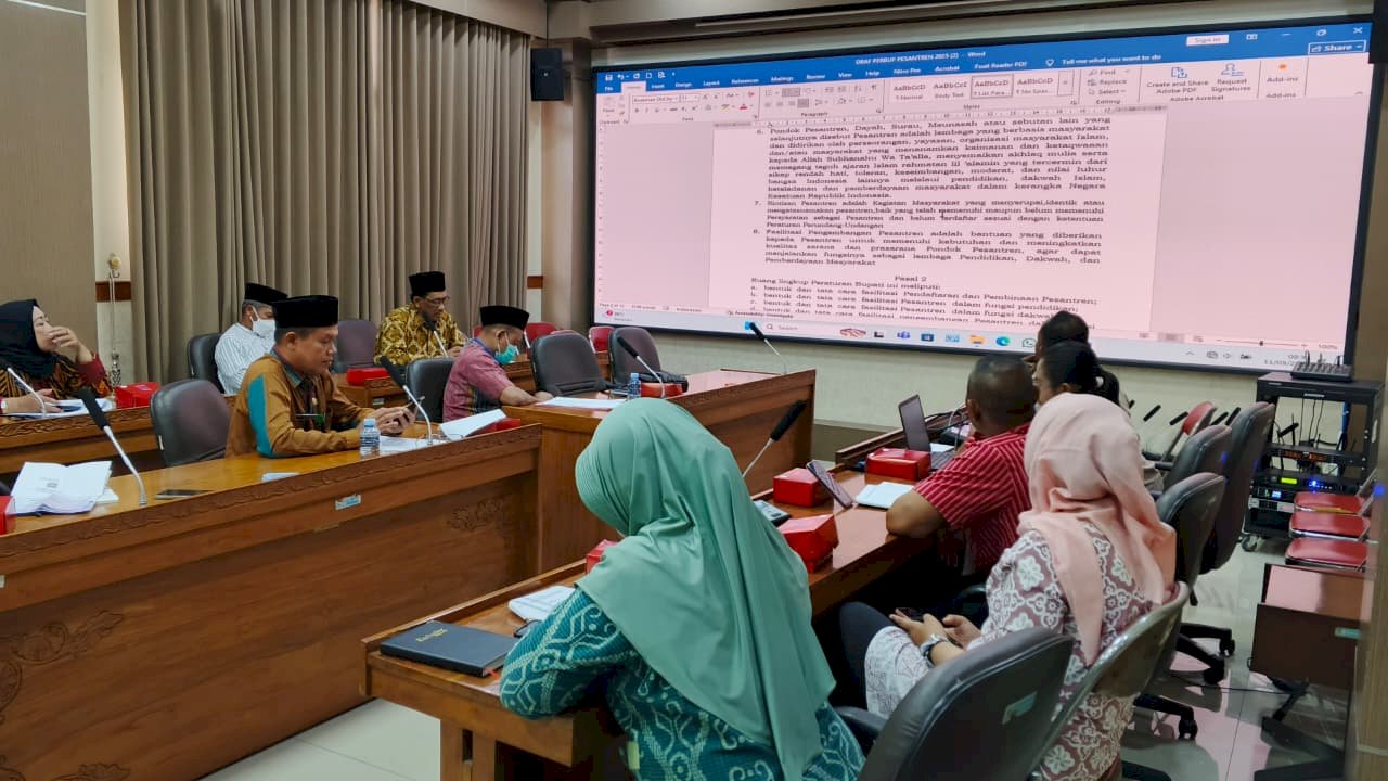 Rapat Teknis Penyusunan Peraturan Bupati Klaten tentang Fasilitasi Pengembangan Pesantren