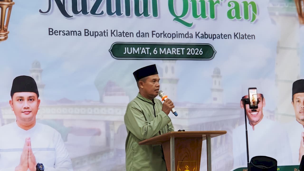 Tarawih Keliling Ke-5 dan Pengajian Nuzulul Quran Digelar di DAPIL I Masjid Raya Klaten, 6 Maret 2026
