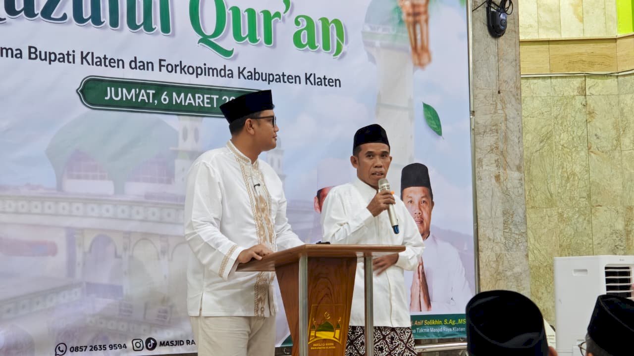 Tarawih Keliling Ke-5 dan Pengajian Nuzulul Quran Digelar di DAPIL I Masjid Raya Klaten, 6 Maret 2026